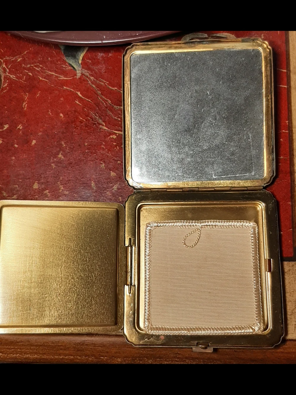 Rare Vintage Sailfish Compact - Blue and Gold